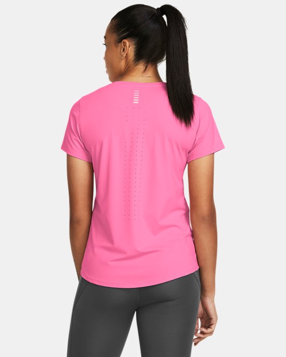 Women's UA Launch Elite Short Sleeve in Pink image number 1